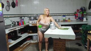 1 part my stepdaughter fucks me in the kitchen she is an expert - 3 image