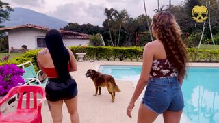 Relaxing massage ends in a lesbian threesome