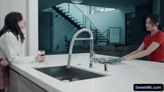 Liv passionately kissed her Stepmom