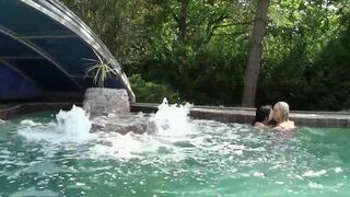 Slutty lesbians outdoors - pussy eaters hardsex