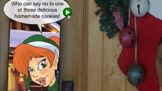 [xmas Hentai Game] Ep.8 Tinker Naughty Girl get her Butt Slapped by Mrs. Santa Gigantic Breast - 2 image