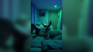 Squirt squirt, and he cums all over her face