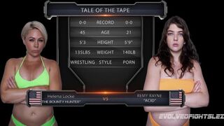 Lesbian wrestling sex Helena Locke vs Remy Rayne at Evolved Fights Lez - 1 image