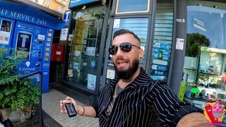 Coppia reale scopa due amiche in strada ( Lesbo )