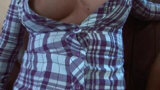 Blond lesbian licking and fingering big nipple brunette - 2 image