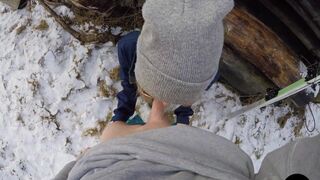 Ski Instructor Fucking his Cute Student after getting a Blowjob - POV Amateur Couple Lily&Jack - 3 image