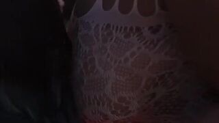 Lesbian Sex Machine Rides at Party with Amazon Lee