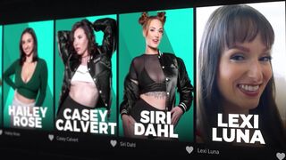 Watch Demi Hawks and Lexi Luna finger, lick, and suck each other's petite bodies while Rachael Cavalli watches in exclusive voy