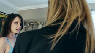 Stepmom Amber Michaels & Rilee Marks in sexy lingerie & stockings - 5 image