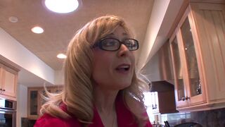 Ally Evans & Nina Hartley team up to lick each other's wet pussies in hot lingerie action - 1 image