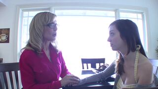 Ally Evans & Nina Hartley team up to lick each other's wet pussies in hot lingerie action - 7 image