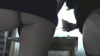 Konstanzia & Penis73 have a steamy homemade threesome with busty step daughter and her hot young friend in red stockings - 11 image