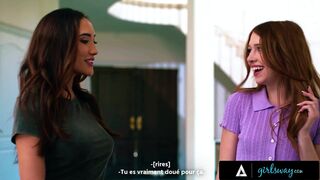 Myra Moans & Chloe Amour get steamy in hot lesbian action with fingering and pussy-to-mouth action - 2 image