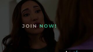 Myra Moans seduces petite Chloe Amour with her natural tits & rough fingering skills - 1 image