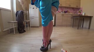 Watch Milf Big Tits get her curvy pussy pounded with a dildo in POV amateur video - 1 image